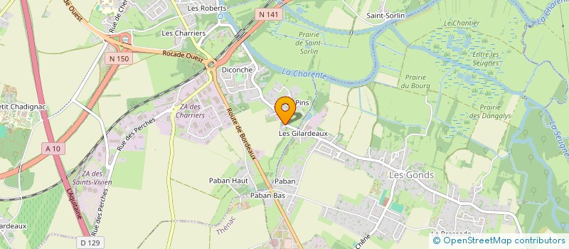 localisation de l'entreprise MADAME AUDREY MAURY  SAINTES