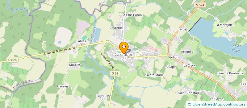 localisation de l'entreprise MADAME AUDREY MAZARD  CAZAUBON