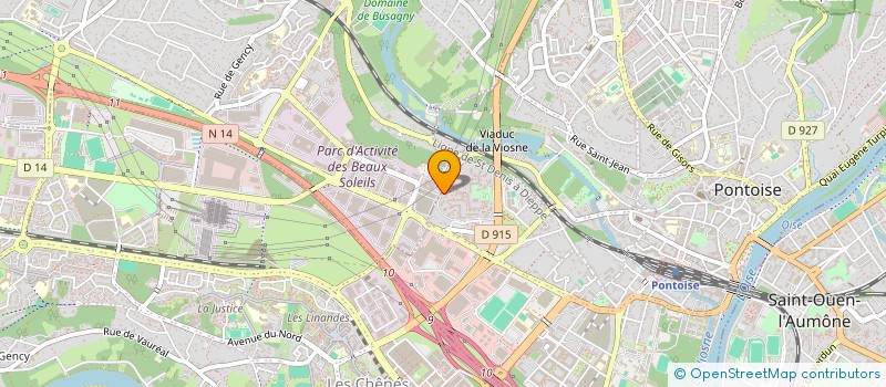 localisation de l'entreprise MADAME AUDREY MBETSE NGUENG  PONTOISE