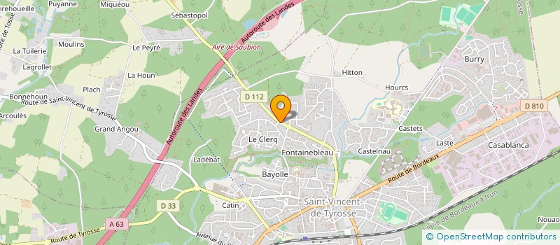 localisation de l'entreprise MADAME AUDREY MENETRIER  SAINT-VINCENT-DE-TYROSSE