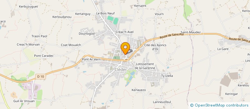 localisation de l'entreprise MADAME AUDREY MENEZ  CLEDER