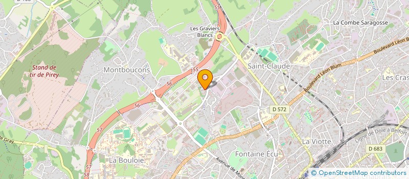 localisation de l'entreprise MADAME AUDREY MERLE  BESANCON