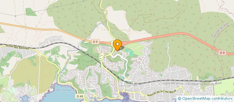 localisation de l'entreprise MADAME AUDREY MICELI  SAUSSET-LES-PINS