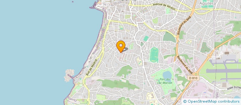 localisation de l'entreprise MADAME AUDREY MICHAUD à BIARRITZ