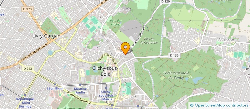 localisation de l'entreprise MADAME AUDREY MOITRIER à CLICHY-SOUS-BOIS