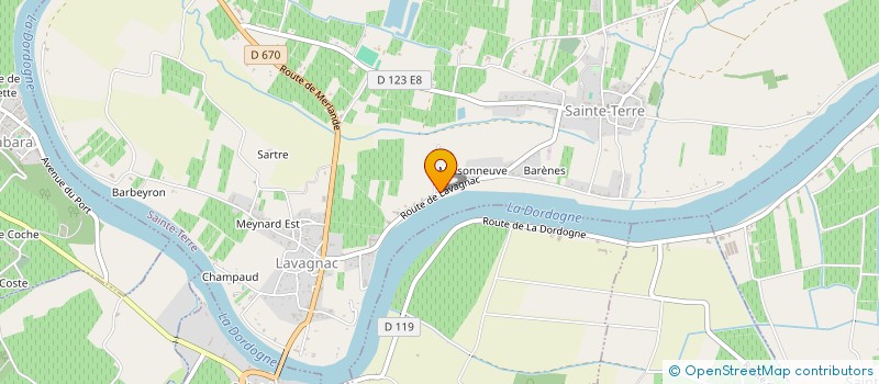 localisation de l'entreprise MADAME AUDREY MOKRANI  SAINTE-TERRE