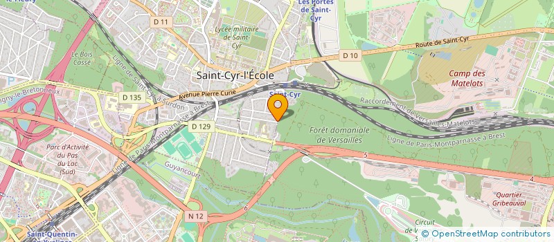 localisation de l'entreprise MADAME AUDREY MONNE à SAINT-CYR-L'ECOLE