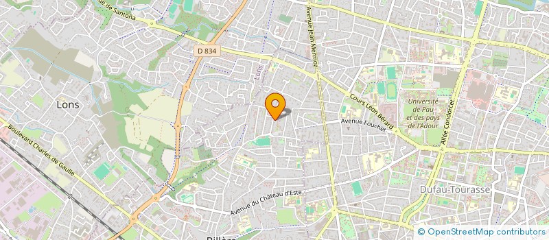 localisation de l'entreprise MADAME AUDREY MONSO  BILLERE