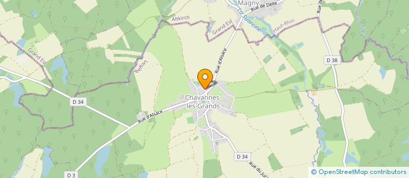localisation de l'entreprise MADAME AUDREY MONTAGARD  CHAVANNES-LES-GRANDS