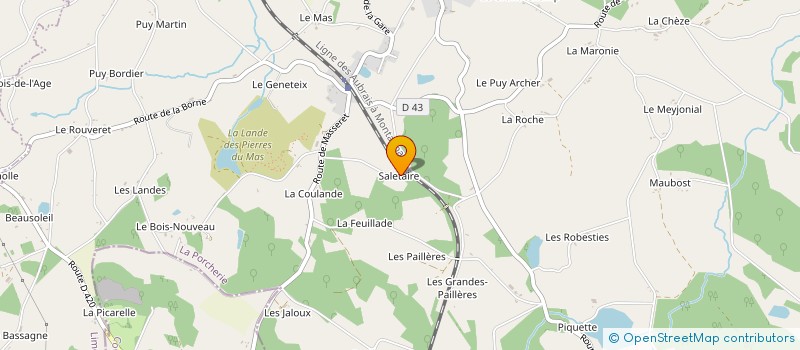 localisation de l'entreprise MADAME AUDREY MONTEIL à LA PORCHERIE