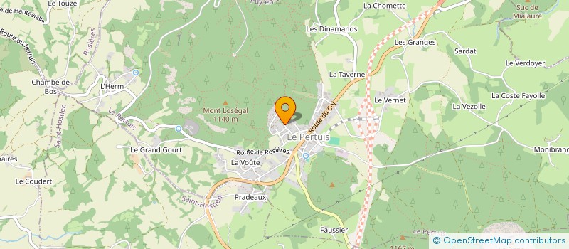 localisation de l'entreprise MADAME AUDREY MOREAU  LE PERTUIS