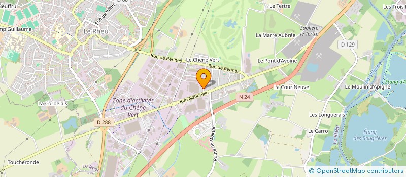 localisation de l'entreprise MADAME AUDREY MORVAN  LE RHEU