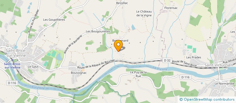 localisation de l'entreprise MADAME AUDREY MOUJEARD à SAINT-BRICE-SUR-VIENNE