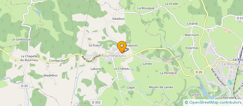 localisation de l'entreprise MADAME AUDREY MOURIER à ROUMEGOUX