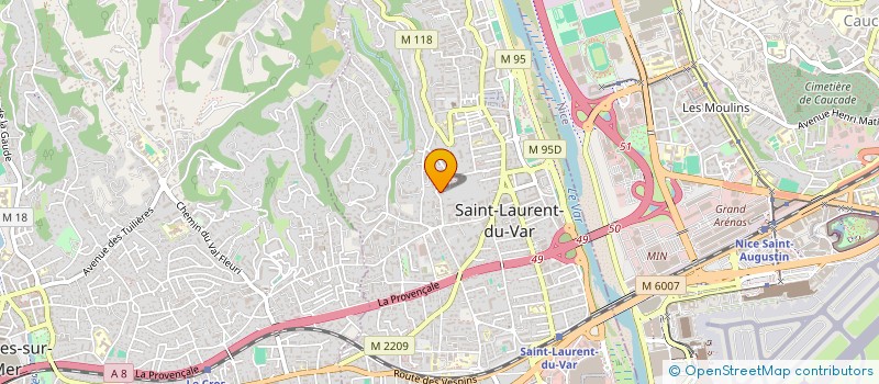 localisation de l'entreprise MADAME AUDREY MOURMANS  SAINT-LAURENT-DU-VAR