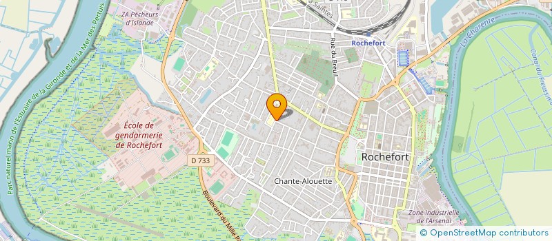 localisation de l'entreprise MADAME AUDREY MOUTEAU  ROCHEFORT