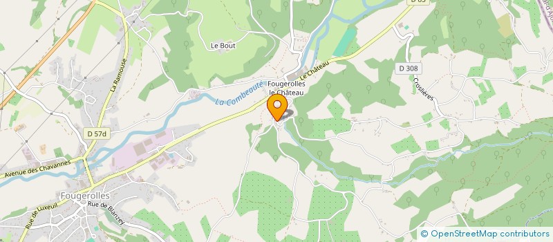 localisation de l'entreprise MADAME AUDREY MOUTON  FOUGEROLLES-SAINT-VALBERT