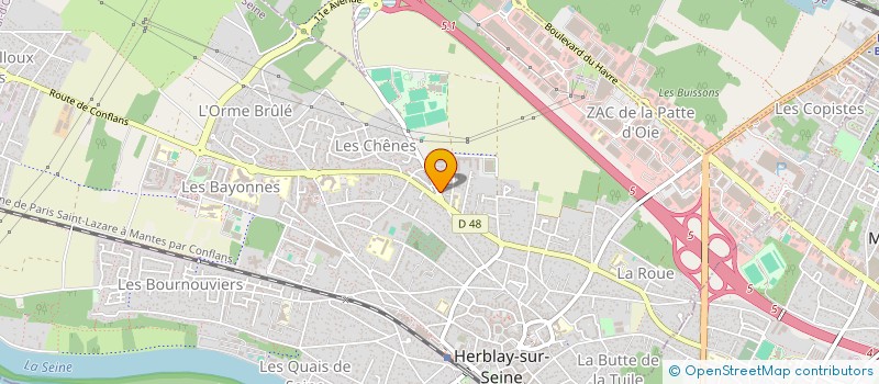 localisation de l'entreprise MADAME AUDREY MOXEY  HERBLAY-SUR-SEINE