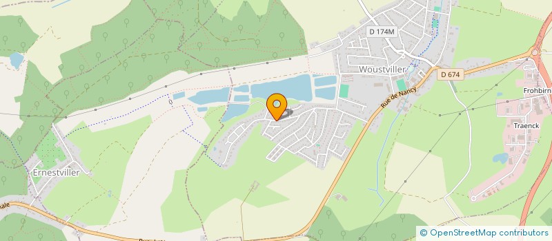 localisation de l'entreprise MADAME AUDREY MULLER  WOUSTVILLER