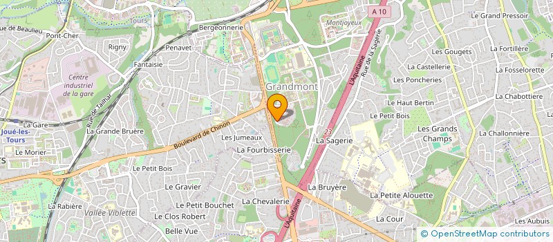 localisation de l'entreprise MADAME AUDREY MVONDO  TOURS