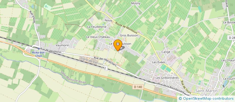 localisation de l'entreprise MADAME AUDREY NABAIS  SAINT-MARTIN-LE-BEAU