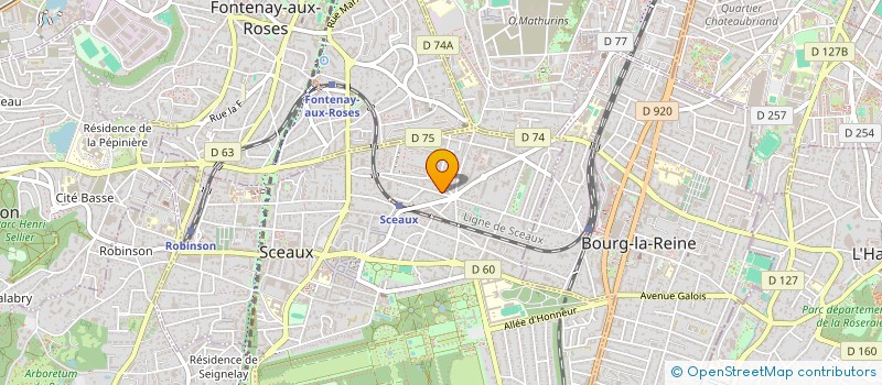 localisation de l'entreprise MADAME AUDREY NADAL à SCEAUX