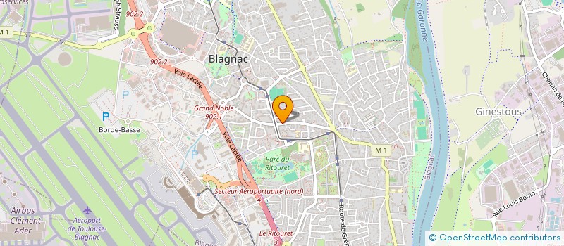 localisation de l'entreprise MADAME AUDREY NADALIN  BLAGNAC