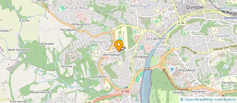 localisation de l'entreprise MADAME AUDREY OGES à QUIMPER