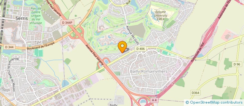 localisation de l'entreprise MADAME AUDREY OIKNINE  BAILLY-ROMAINVILLIERS