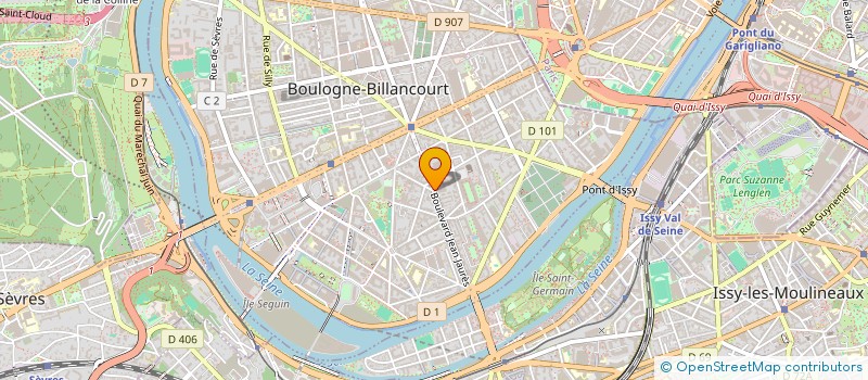 localisation de l'entreprise MADAME AUDREY OUAZAN à BOULOGNE-BILLANCOURT