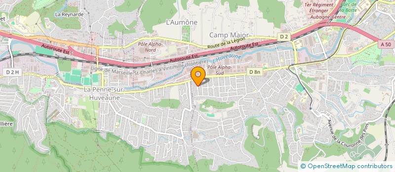 localisation de l'entreprise MADAME AUDREY PACCHINI  AUBAGNE