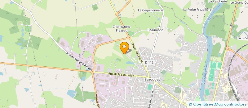 localisation de l'entreprise MADAME AUDREY PAINCHAUD à CHATEAU-GONTIER-SUR-MAYENNE