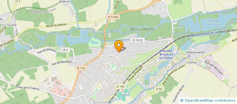 localisation de l'entreprise MADAME AUDREY PARISOT  BREUILLET