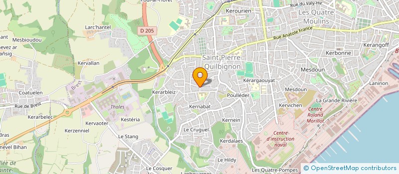 localisation de l'entreprise MADAME AUDREY PASQUET à BREST
