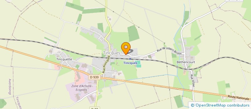 localisation de l'entreprise MADAME AUDREY PATINIER  TINCQUES