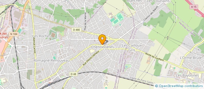 localisation de l'entreprise MADAME AUDREY PELENGA MANGI à PONTOISE