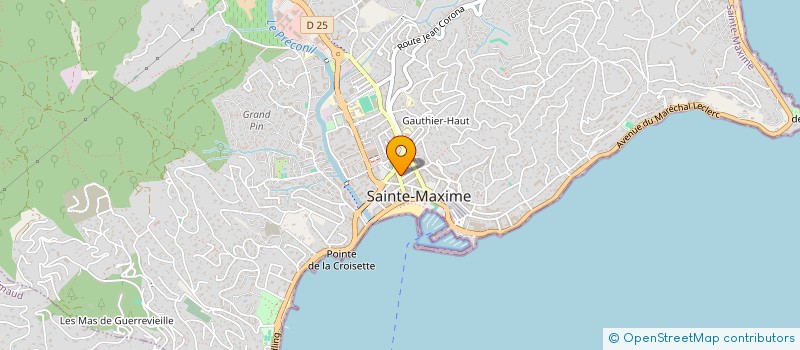 localisation de l'entreprise MADAME AUDREY PELLISSIER à SAINTE-MAXIME