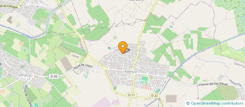 localisation de l'entreprise MADAME AUDREY PENAS  ALENYA