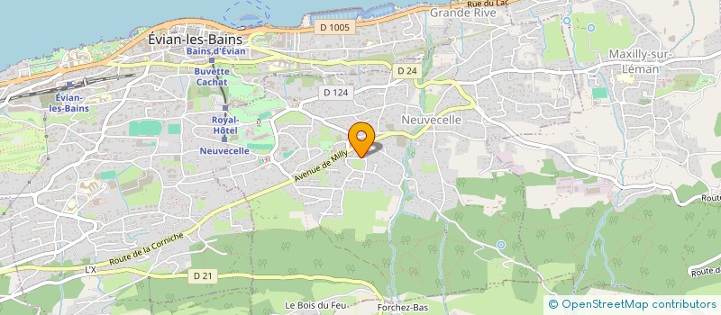 localisation de l'entreprise MADAME AUDREY PEREIRA  NEUVECELLE