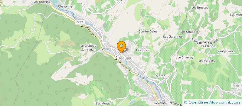 localisation de l'entreprise MADAME AUDREY PERRAUD à BEAUJEU