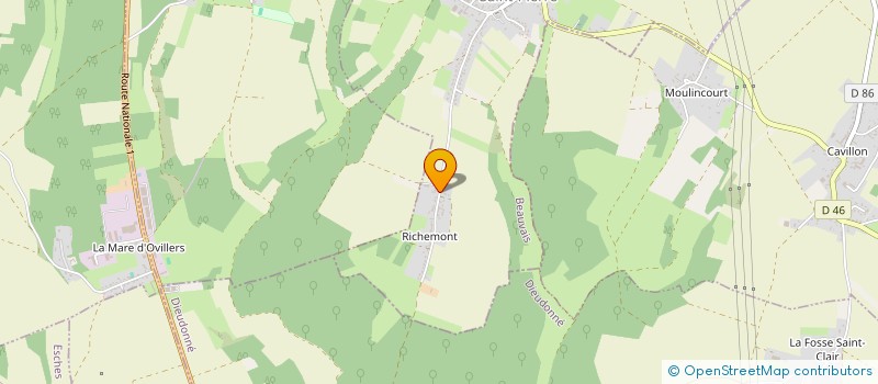 localisation de l'entreprise MADAME AUDREY PEUFFIER  LACHAPELLE-SAINT-PIERRE