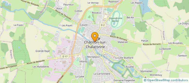 localisation de l'entreprise MADAME AUDREY PEYRARD à CHATILLON-SUR-CHALARONNE