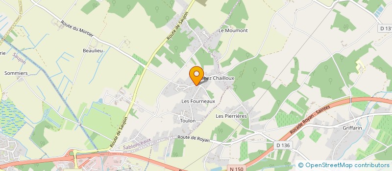 localisation de l'entreprise MADAME AUDREY PIAUD  SABLONCEAUX