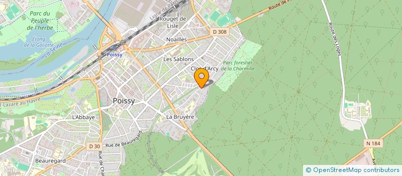 localisation de l'entreprise MADAME AUDREY PICAUD  POISSY