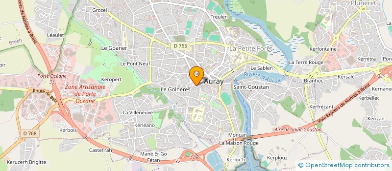 localisation de l'entreprise MADAME AUDREY PINGEAULT à AURAY