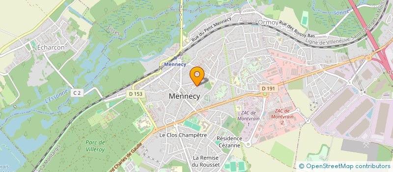 localisation de l'entreprise MADAME AUDREY PINSON à MENNECY
