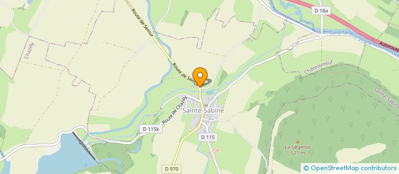 localisation de l'entreprise MADAME AUDREY PISTORI  SAINTE-SABINE