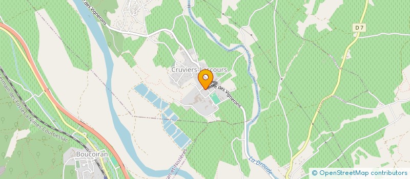 localisation de l'entreprise MADAME AUDREY PLANCHE  CRUVIERS-LASCOURS