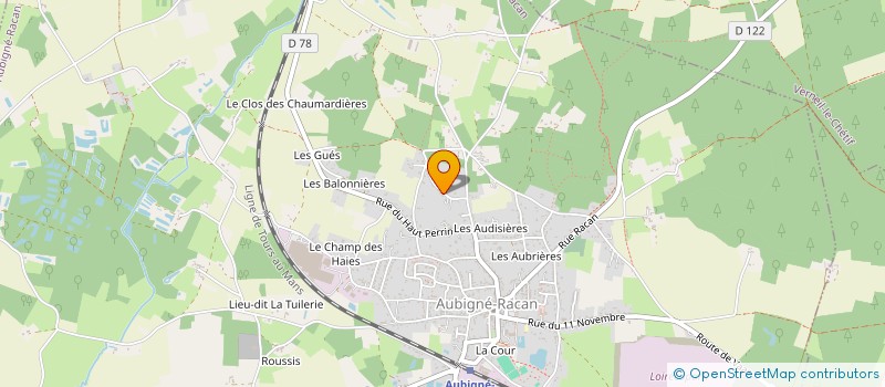 localisation de l'entreprise MADAME AUDREY PLUMERAND  AUBIGNE-RACAN