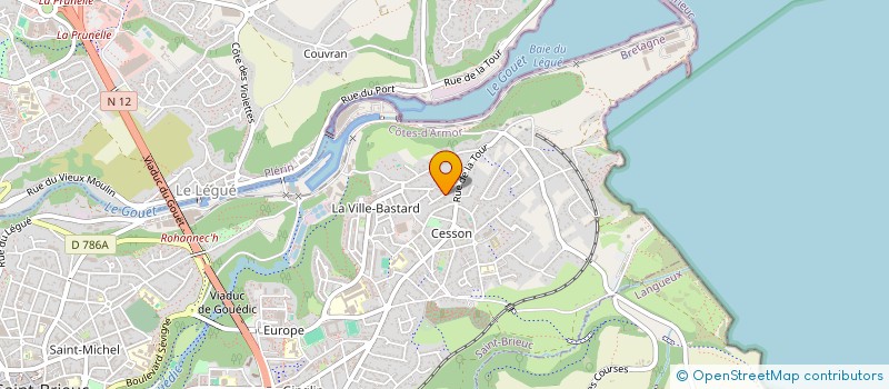 localisation de l'entreprise MADAME AUDREY POILBOUT à SAINT-BRIEUC